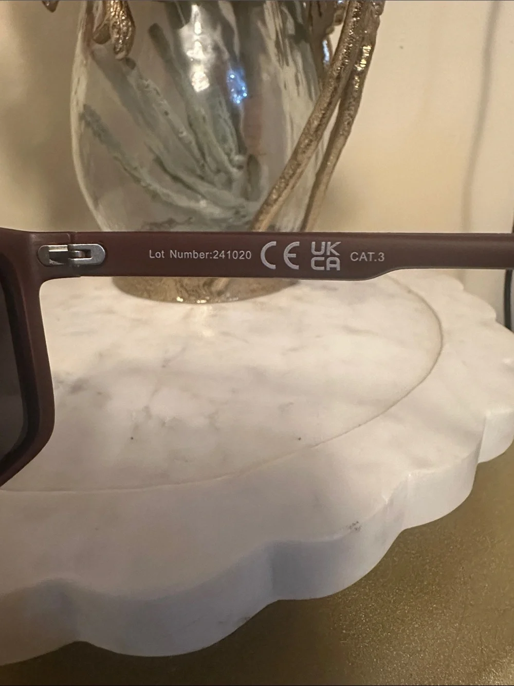 Gucci Black Frame Sunglasses with Red & Green Stripe